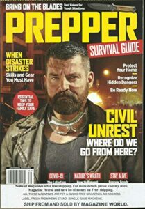 prepper survival guide magazine, when disaster strikes * issue, 2020