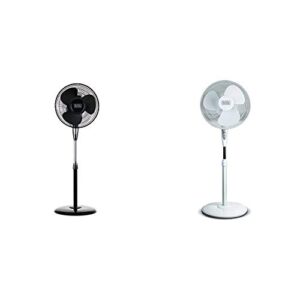 BLACK+DECKER 16 Inches Stand Fan with Remote & Black & Decker, White 16" Stand Fan with Remote