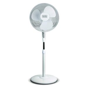 BLACK+DECKER 16 Inches Stand Fan with Remote & Black & Decker, White 16" Stand Fan with Remote