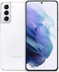 samsung galaxy s21 5g | factory unlocked android cell phone | international version 5g smartphone | pro-grade camera, 8k video, 64mp high res | 128gb, (sm-g991b/ds) (phantom white)