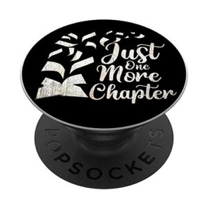 librarian book nerd bookworm just one more chapter reading popsockets popgrip: swappable grip for phones & tablets