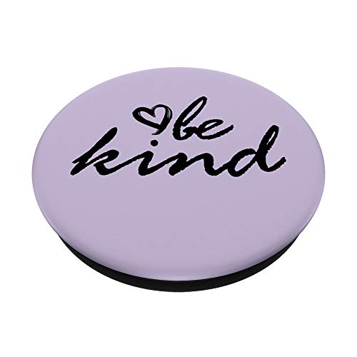 Black Be Kind Light Pastel Purple PopSockets Swappable PopGrip