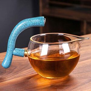 FKJYUF Automatic tea set Automatic tea maker Heat-resistant glass Kung Fu tea set Deer tea set Accompanied by a deer Teapot Coffee Juice cup Cup tea set、tea sets for women、tea sets, BLACK-MSTZ-M-001