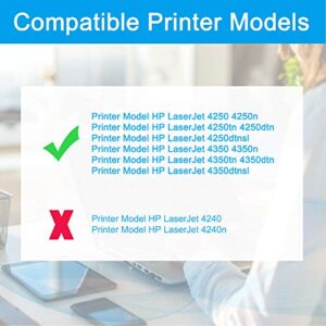 LCL Compatible Toner Cartridge Replacement for HP 42X Q5942X 20K 4250 4250n 4250dtn 4250tn 4250dtnsl 4350 4350n 4350tn 4350dtn (2-Pack Black)