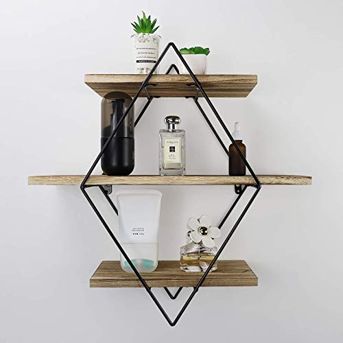 Befayoo Floating Shelves for Wall Combo (Round+Diamond)