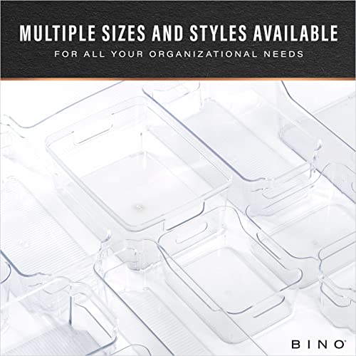 BINO | Plastic Organizer Bins, X-Large - 2 Pack | THE SOHO COLLECTION | Multi-Use Organizer Bins | Pantry Organizer & Freezer Organizer Bins | Plastic Storage Containers | Bins for Home & Kitchen Org