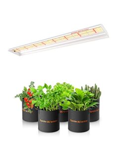 spider farmer sf-600 led grow light 2x4 ft coverage sunlike full spectrum plant growing lamp for indoor plants hydroponics seeding veg flower energy saving & high efficiency grow lights 384 diodes