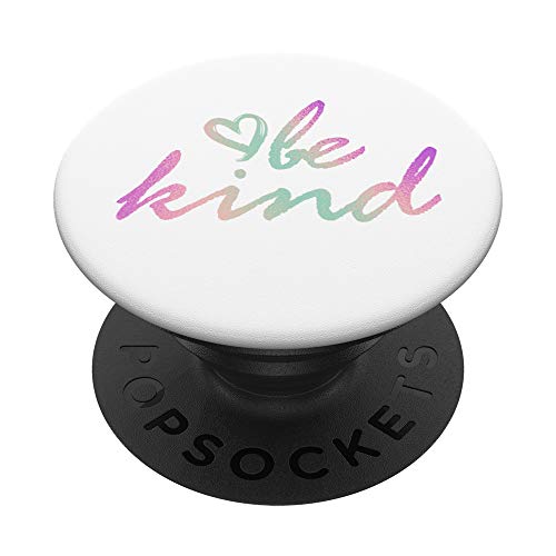 Rainbow Be Kind White PopSockets Swappable PopGrip