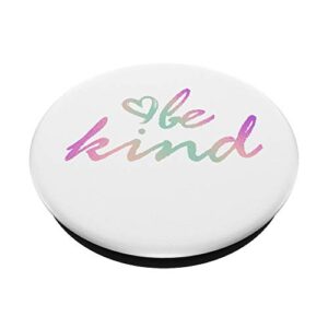 Rainbow Be Kind White PopSockets Swappable PopGrip