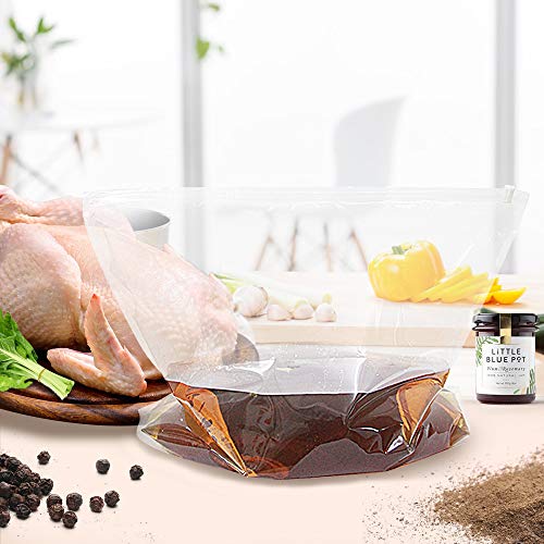 WRAPOK Turkey Brining Bags Double Zipper Heavy Duty Liner, BPA Free, Extra Large 22 x 26 Inch, Hold up to 35 Pounds - 3 Pack