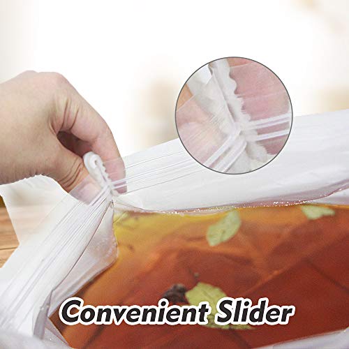 WRAPOK Turkey Brining Bags Double Zipper Heavy Duty Liner, BPA Free, Extra Large 22 x 26 Inch, Hold up to 35 Pounds - 3 Pack