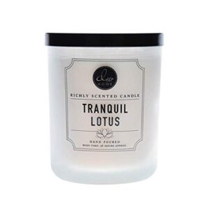 dw home, large double wick candle, tranquil lotus