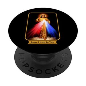 divine mercy jesus i trust in you catholic popsockets swappable popgrip
