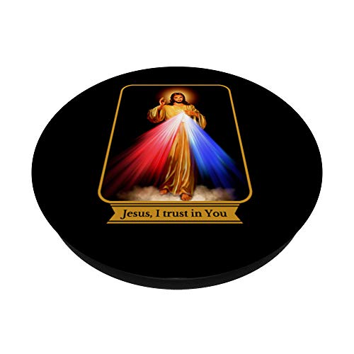 Divine Mercy Jesus I Trust In You Catholic PopSockets Swappable PopGrip