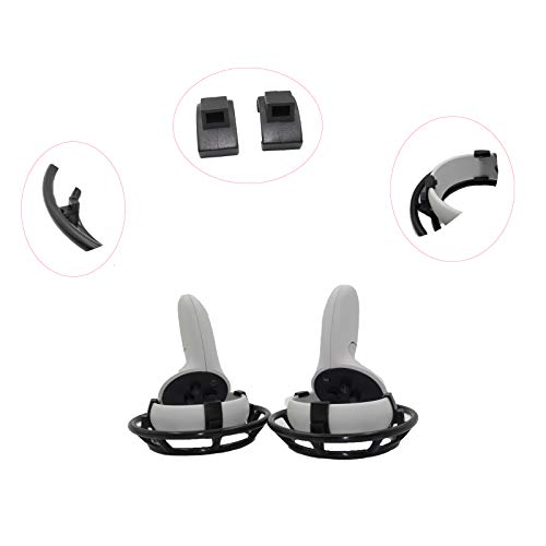 LICHIFIT Anti-Collision Protection Frame Cover Set for Oculus Quest 2 Headset Grip Handle Bumper Guard