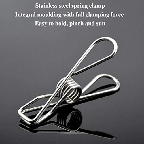 Stainless Steel Clothes Drying Rack, Laundry Clothes Hanger with 20 Clips for Drying Socks,Diapers,Bras,Baby Clothes,Towels,Underwears Set of 3