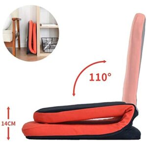 GYDJBD Japanese Style Lazy Sofa Legless Folding Single Small Sofa Bedroom Bay Window Bed Back Chair