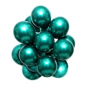 emerald green chrome metallic dark green double-layer latex balloons 50pcs12 inches double-filled are more durable and colorful suitable for wedding baby shower birthday party decoration