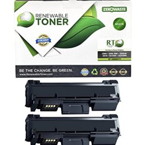Renewable Toner Compatible MICR Toner Cartridge Replacement for Xerox 106R02775 106R02777 Phaser 3260 WorkCentre 3215 3225 (Pack of 2)