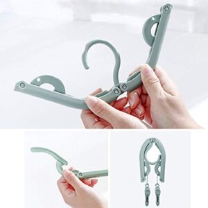 Foldable Plastic Hanger for Travel, Wardrobe Closet Underwear Socks Drying Rack Organizer