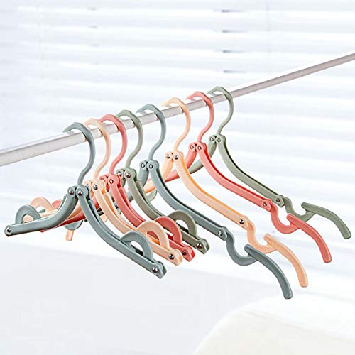 Foldable Plastic Hanger for Travel, Wardrobe Closet Underwear Socks Drying Rack Organizer