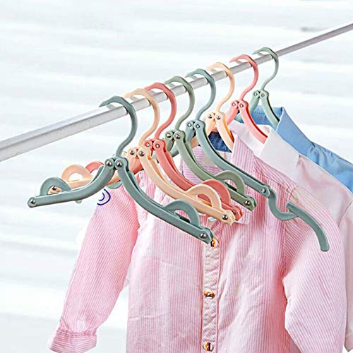 Foldable Plastic Hanger for Travel, Wardrobe Closet Underwear Socks Drying Rack Organizer