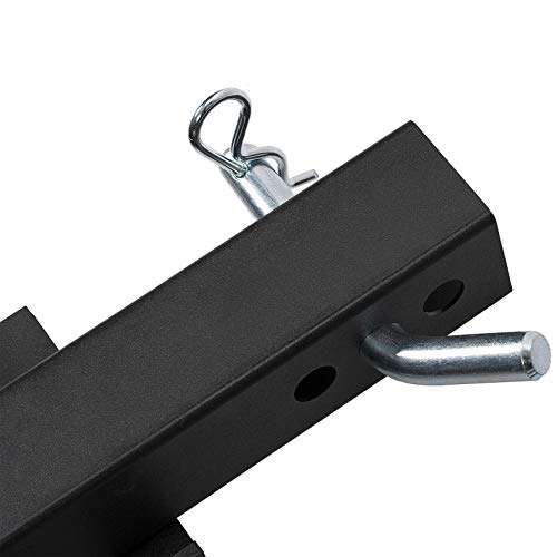 Rear 2’’ Receiver Trailer Tow Hitch Step Bar Bumper Guard W/Led Brake Light for Truck SUV Van