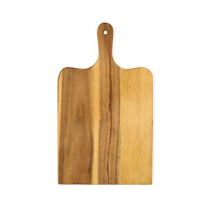 small wood cutting board with handle - wood serving board - natural wood cheese board - rustic design - mini charcuterie board