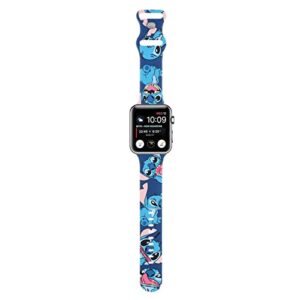 HYHMXB Cute Cartoon Monster Pattern Watch Bands Compatible with Apple Watch 38mm 40mm 41mm for Kids Girl Boy, Grade Soft Silicone Sports Wristband Strap for iWatch SE & Series 8/7/6/5/4/3/2/1