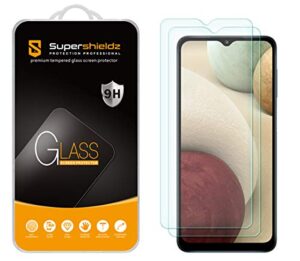 supershieldz (2 pack) designed for samsung galaxy a13 5g / galaxy a12 tempered glass screen protector, anti scratch, bubble free