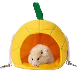 jetec pineapple hammock soft hamster house bed small animals hamster hanging house cage nest sugar glider cage accessories for guinea pig rat chinchilla small pets sleeping playing