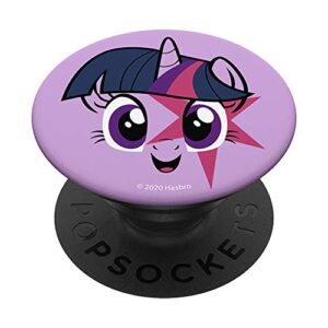 my little pony: friendship is magic twilight sparkle face popsockets popgrip: swappable grip for phones & tablets