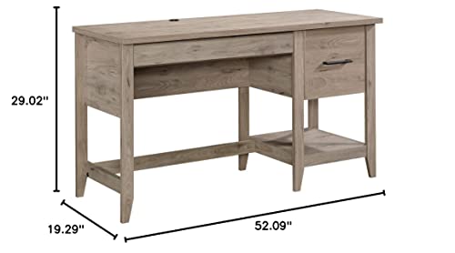 Sauder Summit Station Desk, L: 52.09" x W: 19.29" x H: 29.02", Laurel Oak Finish