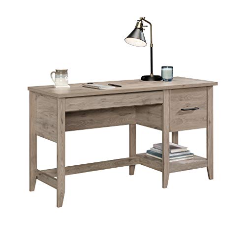 Sauder Summit Station Desk, L: 52.09" x W: 19.29" x H: 29.02", Laurel Oak Finish