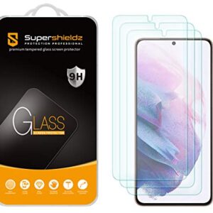 (3 Pack) Supershieldz Designed for Samsung Galaxy (S21 Plus 5G) Tempered Glass Screen Protector, Anti Scratch, Bubble Free