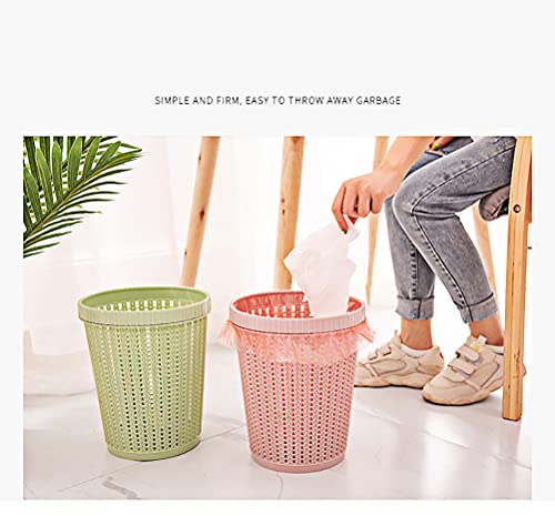 Hosaire Waste Basket Trash Can Kitchen Waste Basket with Cover for Bathroom Home Office Dorm Kids Room 1 Pcs