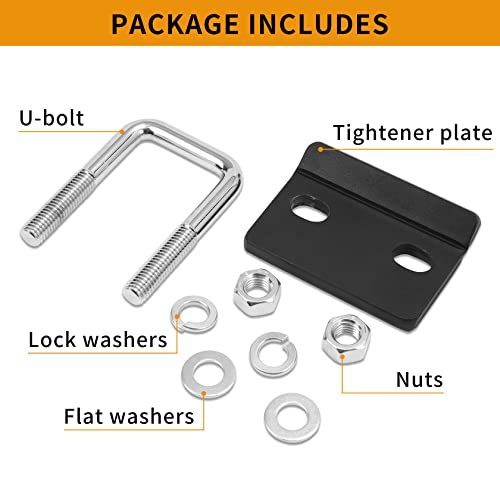 Hitch Tightener for 1.25" and 2" Hitches, Solid Steel Anti-Rattling Stabilizer, Rust-Free, Reducing Extra Movement Including Swaying, Rocking and Rattling of Any Hitch-Mounted Accessory (1 Pack)