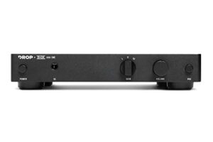 drop thx aaa one headphone amplifier - desktop amp with single-ended rca inputs and preamp output, black