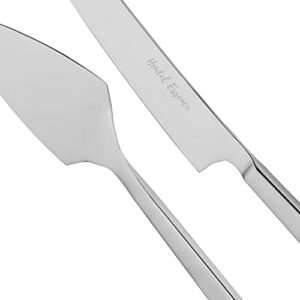 HEIDEL ESSENCE Cake Knife and Server Set – Premium Stainless Steel Cake Server Set with Solid Handles - Wedding Cake Knife Set for Parties and Events – Lovely Bridal Shower or Engagement Present