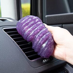 ASFSKY Car Putty Car Cleaning Gel Car Cleaning Putty Car Gel Cleaner Car Slime for Car Dust Cleaner Keyboard Dust Cleaning Gel 5 Pack (Purple)
