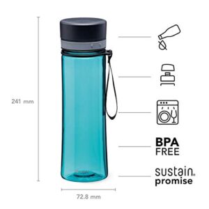 Aladdin Aveo Leakproof Leakproof Water Bottle 0.6L Aqua Blue – Wide Opening for Easy Fill - BPA-Free - Simple Modern Water Bottle - Stain and Smell Resistant - Dishwasher Safe