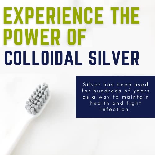 Optivida- Colloidal Silver Infused Coral Toothpaste W/Calcium, Xylitol, and Peppermint Toothpaste 20 ppm Nano All Natural Ingredients - Healthy Gums - Fluoride Free | Glacial Mint & Winter Mint 4 oz