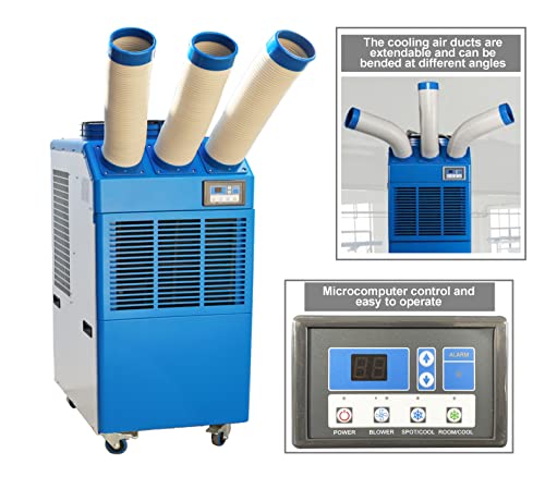 TECHTONGDA Industrial Spot Cooler Air Conditioner Commercial Mobile Outdoor Cooling Aircon 220V Three Column 910m³/h