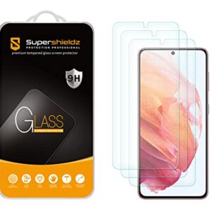 Supershieldz (3 Pack) Designed for Samsung Galaxy S21 5G [Not Fit for Galaxy S21 Ultra] Tempered Glass Screen Protector, Anti Scratch, Bubble Free