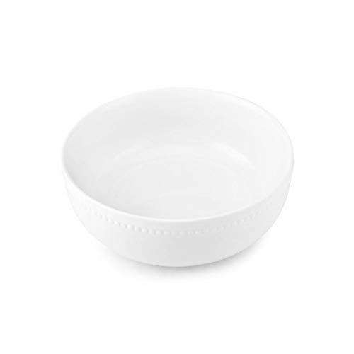 Everyday White by Fitz and Floyd Beaded Serving Bowl and Platter Set, 2-Piece