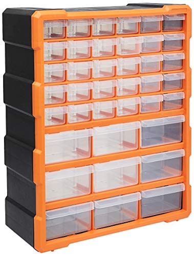 Amazon Basics Wall Mount Hardware and Craft Storage Cabinet Drawer Organizer 78 Drawers