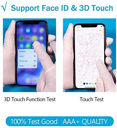 YOXINTA for iPhone 11 Screen Replacement 6.1 inch LCD Display 3D Touch Screen Digitizer Frame with Adhesive, Screen Protector, Repair Tools Compatible with Model A2111, A2223, A2221