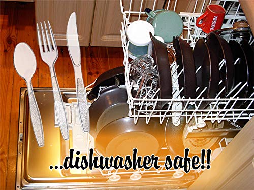 ROYAL CUTLERY CO. Disposable Cutlery set, Color: Clear, 360 Pieces, Heavy Duty Plastic Utensil Set, 180 Forks, 120 Spoons, 60 Knives.