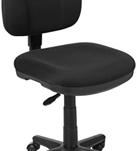 Office Star Pneumatic Sculptured Task Chair with Thick Padded Seat and Built-in Lumbar Support, Coal FreeFlex