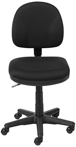 Office Star Pneumatic Sculptured Task Chair with Thick Padded Seat and Built-in Lumbar Support, Coal FreeFlex